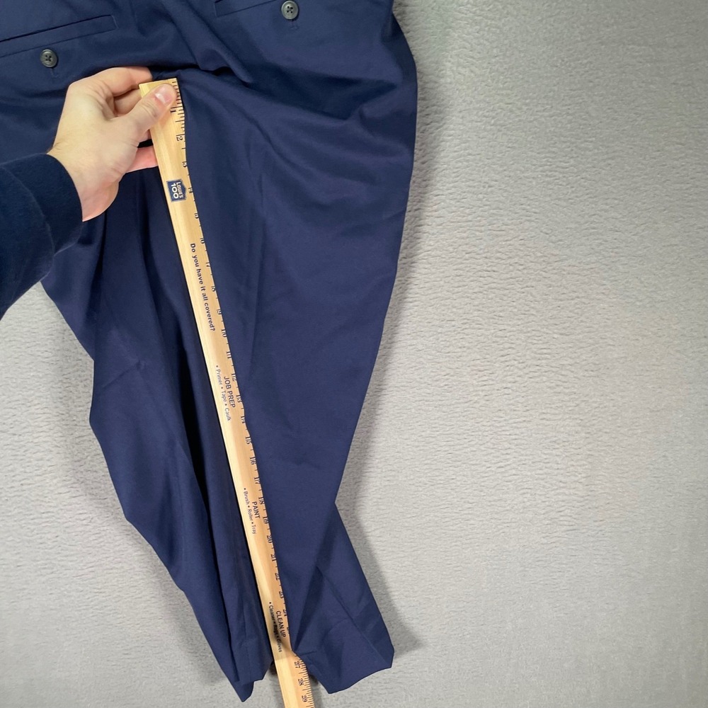 Haggar Active Series Dress‎ Pants Mens 32x30 Navy Slim Fit Stretch Comfort - Picture 5 of 8